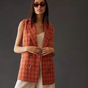 Anthropologie Longline Vest L